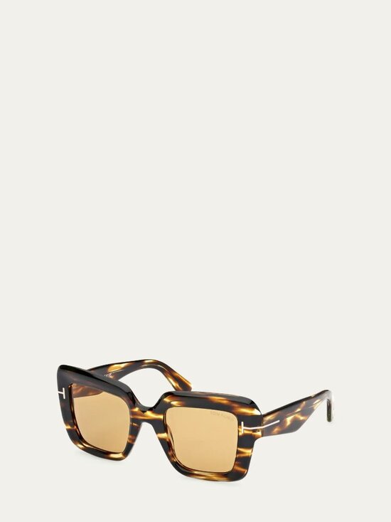 NEW Tom Ford Esme FT1157 Sunglasses in Shiny Honey Brown Amber
